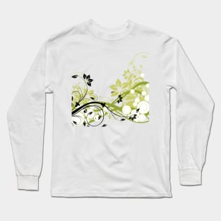 Abstract Floral Design 5 Long Sleeve T-Shirt